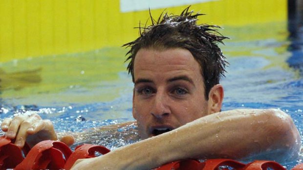 Triumphant &#8230; James Magnussen's 47.10 seconds sent out a big message in Adelaide last night.