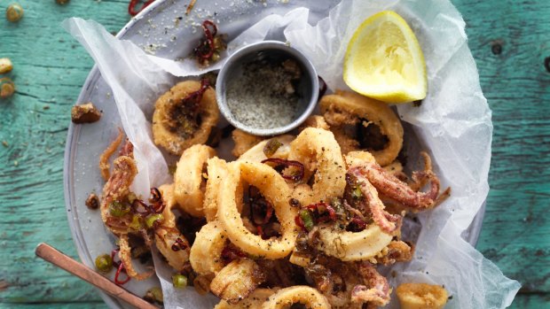 Salt, pepper and fennel squid.