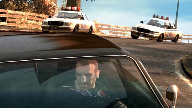 <em>Grand Theft Auto IV</em> ... gameplay involves stealing cars and committing other violent crimes.