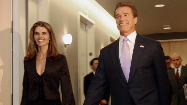 Regrets ... Arnold Schwarzenegger, right, described the affair he had with longtime housekeeper Mildred Baena as "the stupidest thing" he ever did to then-wife Maria Shriver, left.