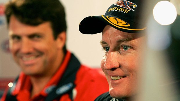 Paul Roos (left) and Worsfold. The former Sydney coach says there's no point in having a plan B and C if plan A is no good to start with.