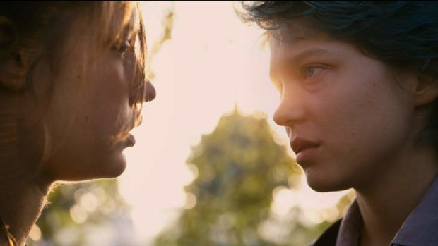 In  deep: Adele Exarchopoulos and  Lea Seydoux as Adele and Emma in the painstakingly detailed and immersive Blue is the Warmest Color, which won the Palme d'Or at last year's Cannes Film Festival.