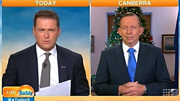 Karl Stefanovic grills Tony Abbott over his budget.