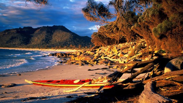 Green is golden ... the Freycinet Peninsula.