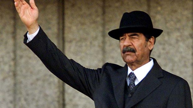 Former Iraqi leader Saddam Hussein.