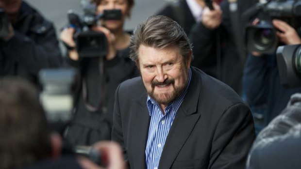 Twitter happy ... Derryn Hinch sends his first tweet after a five-month court-imposed silence.