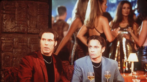 Scene from A Night at the Roxbury with Chris Kattan (right) and Will Ferrell Pic supplied for publicity by Paramount