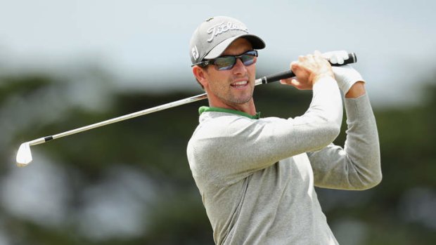Victory beckons: Adam Scott holds a four-stroke lead heading into the final day.