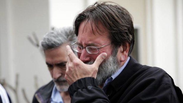 Grief and anger ... Richard Martinez - father of victim Christopher Martinez, who died in Friday night's mass shooting in Isla Vista, California - expressed his disgust to the media that no gun control laws were introduced after the Sandy Hook massacre in 2012.