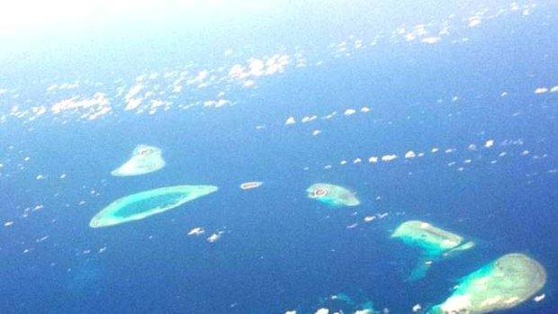 China has placed surface-to-air missiles on one of the Paracel Islands group.