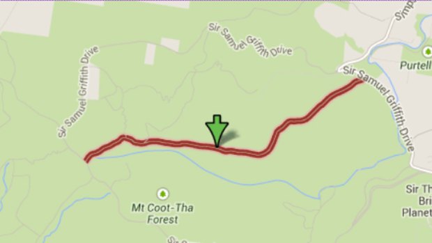 The Powerful Owl Trail at Mt Coot-tha. Source: Google Maps.