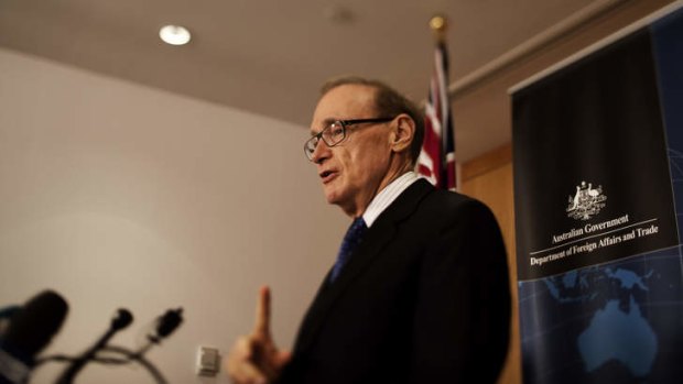 "Our beloved former prime minister Kevin Rudd, purse-lipped, choirboy hair, speaking in that sinister monotone": Bob Carr.