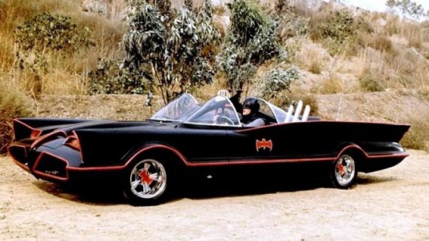 Customised: The original Batmobile was a tweak on a futuristic concept car designed by Ford in 1955 called the Lincoln Futura.