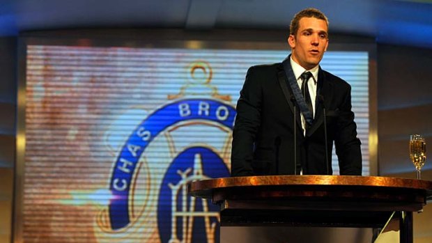 Limelight ... Dane Swan at the Brownlow ceremony.