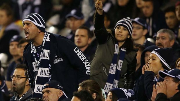 Carlton fans turned the air blue whenever Stephen Milne went near the ball.