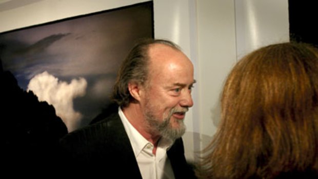 He’s back ... the  photographer Bill Henson at the launch of his exhibition at the Roslyn Oxley9 Gallery last night.