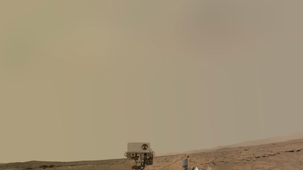 Migration to Mars ... This self-portrait of NASA's Mars rover Curiosity obtained on December 16, 2014. NASA will not take part in the Mars One mission.
