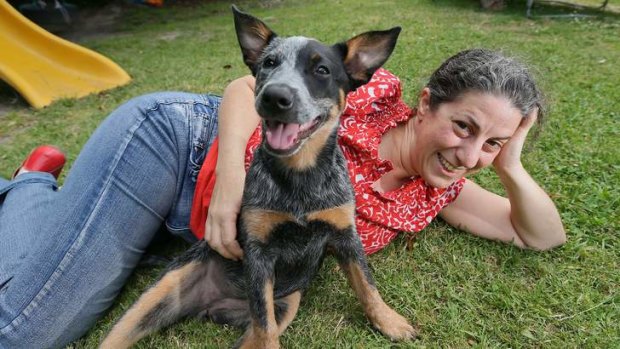 Home and housed: Melinda Folks and Mindy.