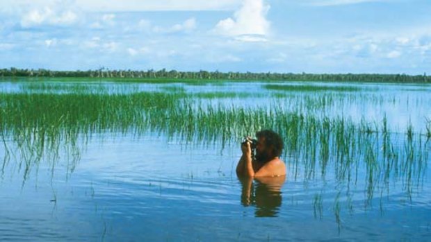 Steve Parish in Kakadu in the 1980s.