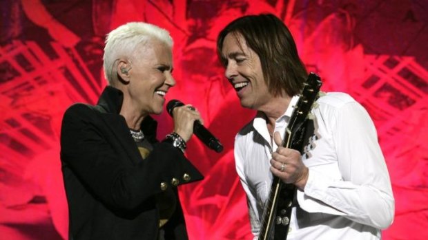 Roxette's Marie Fredriksson and Per Gessle.
