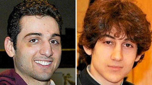 Brothers in arms ... Tamerlan Tsarnaev, 26, left, and Dzhokhar Tsarnaev, 19.