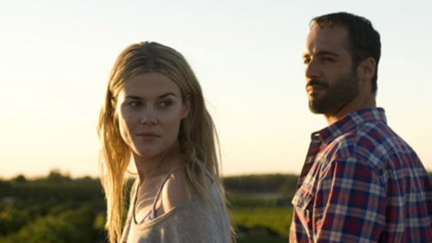 A man suddenly struck with the realisation that life may be about to smile on him again ... Rachael Taylor and Alex Dimitriades.