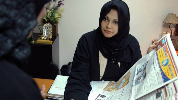 Journalist Manal al-Sharif pictured in Jeddah, Saudi Arabia in 2005.