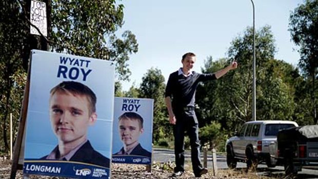 Wyatt Roy ... only 20 but wanting to be Longman's man in Canberra.