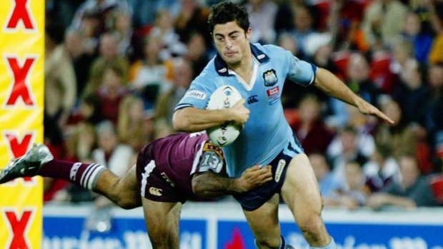 Back to the future ... Anthony Minichiello in action for NSW in 2003.