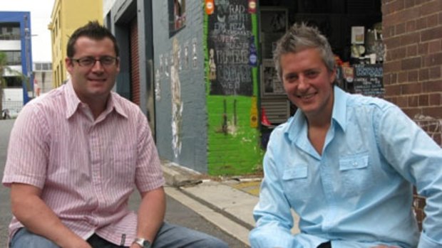 Matt Riley and Justin Wells want to see more laneway culture in Brisbane.