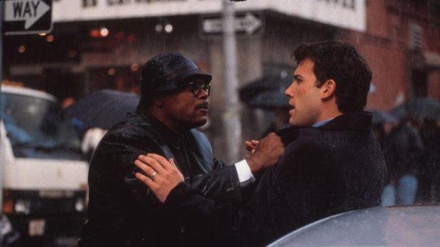 Chemistry: Samuel L Jackson and Ben Affleck explore their philosophical differences in Changing Lanes.