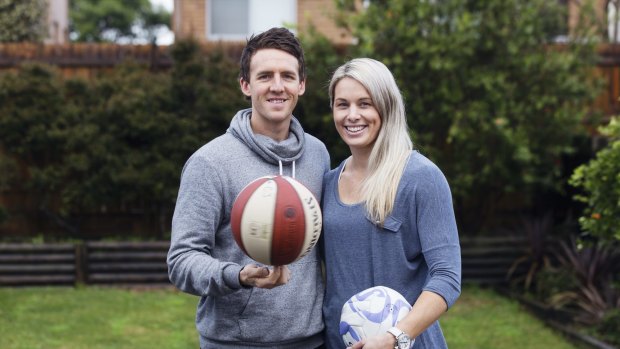 Family matters: Julie Corletto is looking forward to spending time with her husband Daryl when she retires after next month's Netball World Cup.