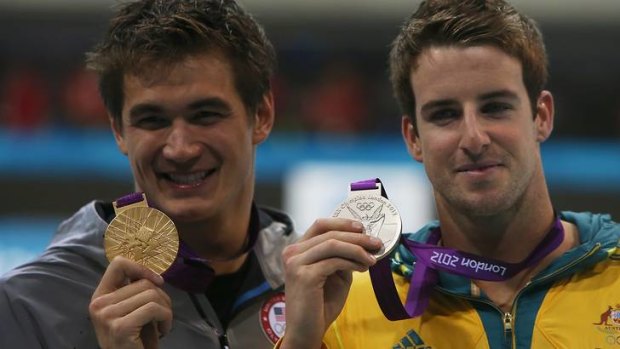 US swimmer Nathan Adrian wins gold and Australia's James Magnussen wins the silver medal.