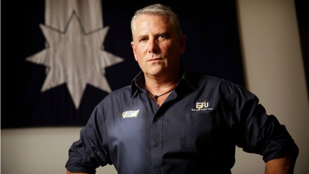 Over and out ... Dean Mighell will quit as head of the Electrical Trades Union