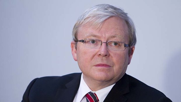 High-profile campaign: Former PM Kevin Rudd.