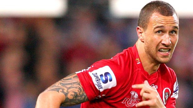 Purple patch of form ... Quade Cooper of the Reds.