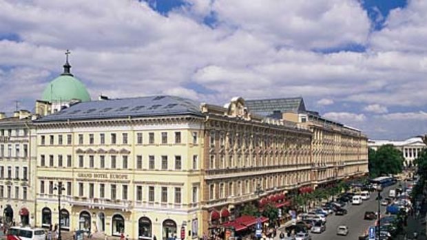 Classical culture ... the landmark Grand Hotel Europe.