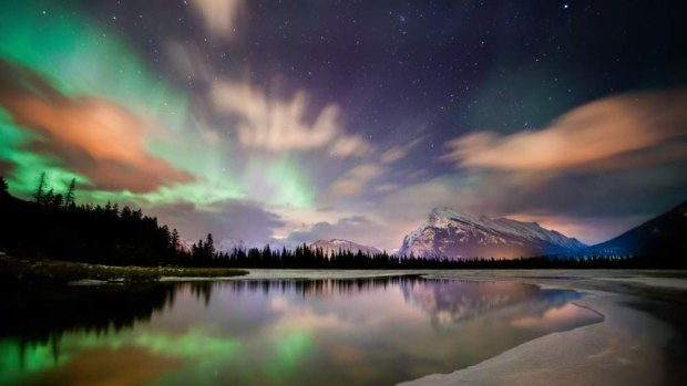 Aurora borealis, Northwest Territories, Canada. 