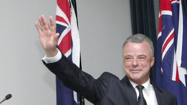 Ambassador for change...Brendan Nelson at the conference yesterday.