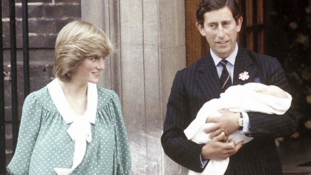 Prince Charles and Diana take  Prince William home from St Mary's Hospital.