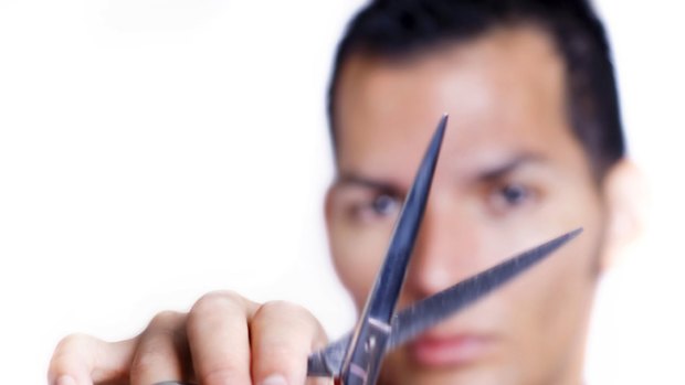 Breaking up is hard to do ... particularly when your man is brandishing scissors.