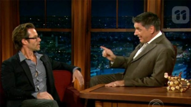Guy Pearce joined in the Canberra-bashing with The Late Late Show host Craig Ferguson.