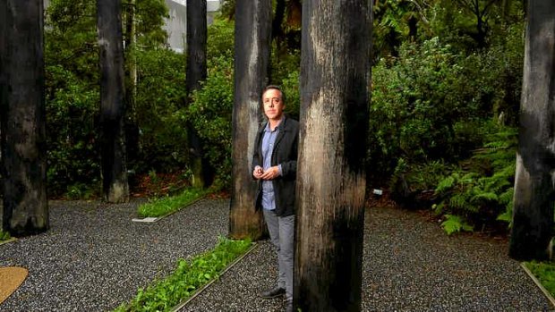 Living exhibit: Landscape architect Perry Lethlean in Melbourne Museum's forest gallery.