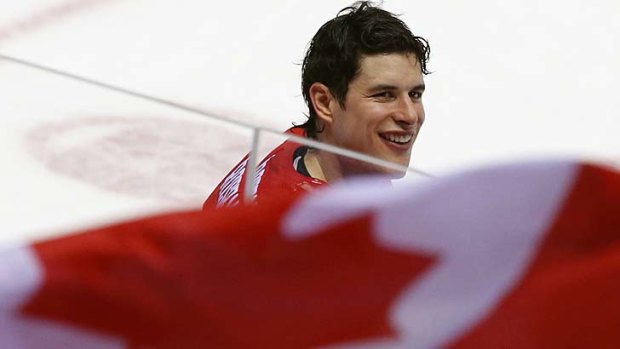 Canada's captain Sidney Crosby after the win.