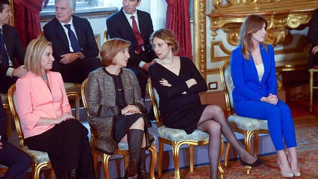 Criticised: Federica Mogherini, Maria Carmela Lanzetta, Marianna Madia and Maria Elena Boschi.