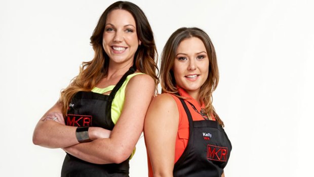 <em>My Kitchen Rules</em> contestants Chloe James and Kelly Ramsay.