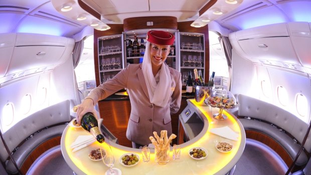Emirates says the decline in the oil price has lowered demand for business travel.