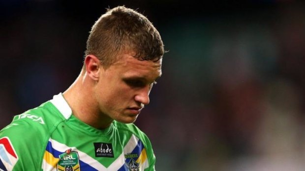 Frustrated: Jack Wighton of the Raiders.