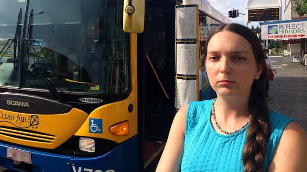 Kylie Reid stood up to a foul mouthed racist on a Brisbane bus but says she was let down by other passengers who failed to speak up.