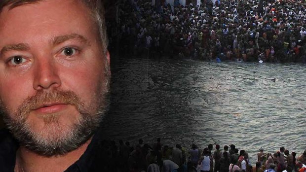 Kyle Sandilands ... splashing out on pollution in the Ganges and upsetting Hindus.